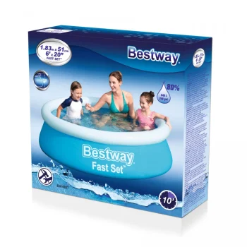 Brzosušeći Prošireni Bazen Bestway 183x51 6ft + Zakrpa Za Popravak 7