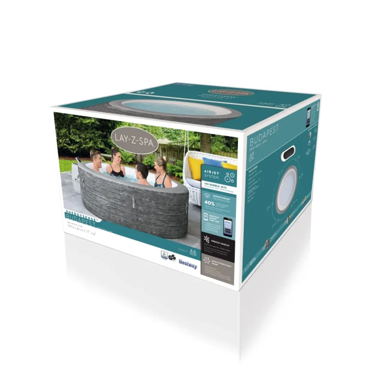 Budapest Energysense Airjet Lay Z Spa Bestway Vrtni Jacuzzi Za 6 Osoba + Pumpa + Energetski 5