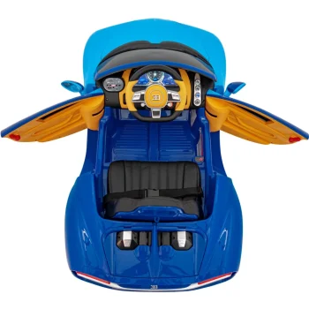 Bugatti Chiron Dječja Kolica Na Baterije, Plava + Daljinski Upravljač + Nosač Za Prtljagu + Eva 10