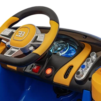 Bugatti Chiron Dječja Kolica Na Baterije, Plava + Daljinski Upravljač + Nosač Za Prtljagu + Eva 11