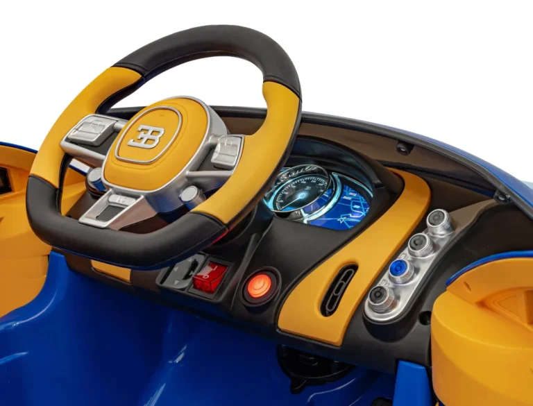 Bugatti Chiron Dječja Kolica Na Baterije, Plava + Daljinski Upravljač + Nosač Za Prtljagu + Eva 11