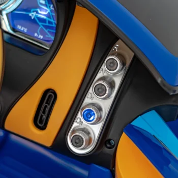 Bugatti Chiron Dječja Kolica Na Baterije, Plava + Daljinski Upravljač + Nosač Za Prtljagu + Eva 14