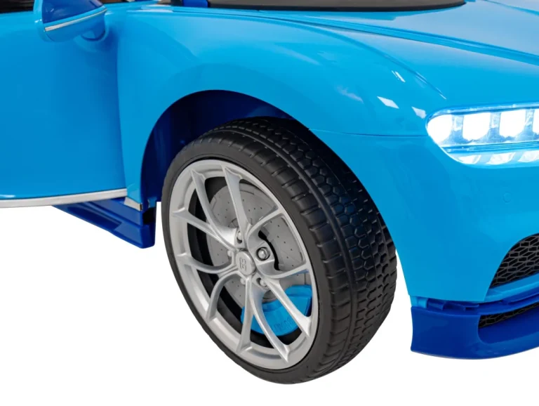 Bugatti Chiron Dječja Kolica Na Baterije, Plava + Daljinski Upravljač + Nosač Za Prtljagu + Eva 17
