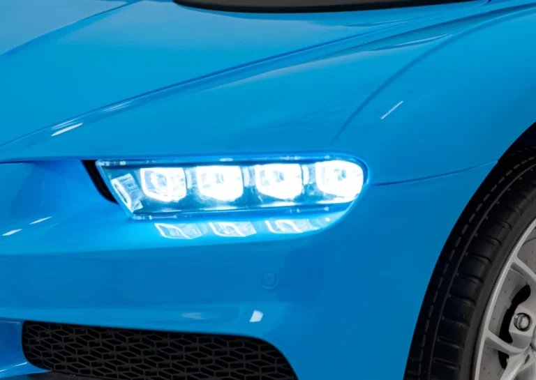 Bugatti Chiron Dječja Kolica Na Baterije, Plava + Daljinski Upravljač + Nosač Za Prtljagu + Eva 18