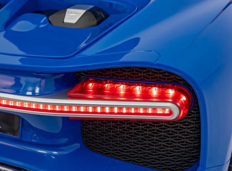 Bugatti Chiron Dječja Kolica Na Baterije, Plava + Daljinski Upravljač + Nosač Za Prtljagu + Eva 19