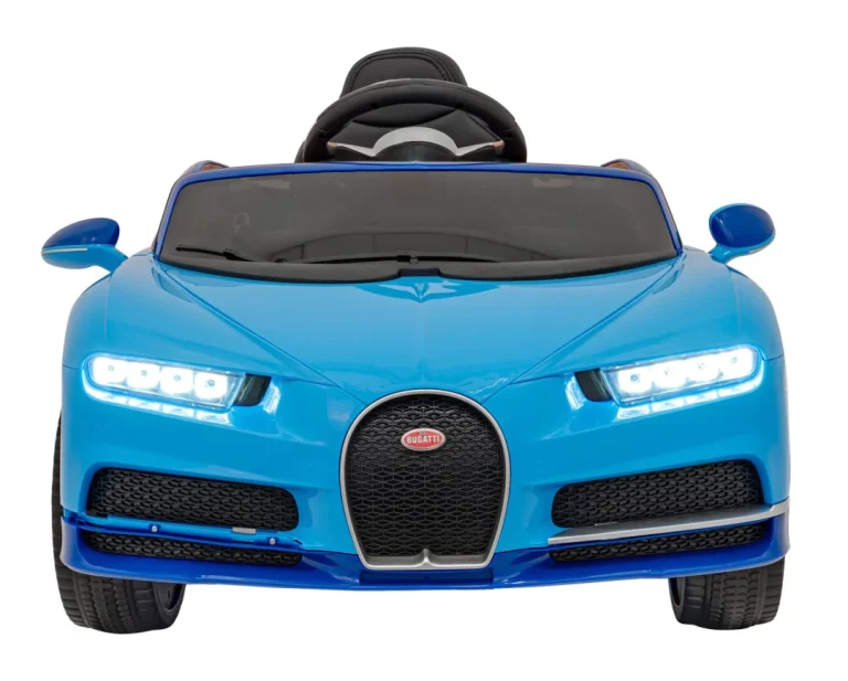 Bugatti Chiron Dječja Kolica Na Baterije, Plava + Daljinski Upravljač + Nosač Za Prtljagu + Eva 4