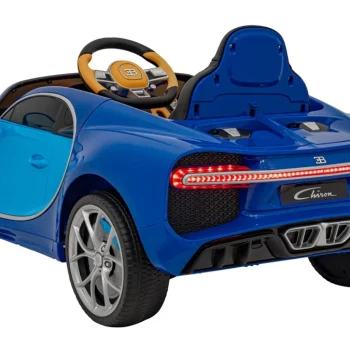 Bugatti Chiron Dječja Kolica Na Baterije, Plava + Daljinski Upravljač + Nosač Za Prtljagu + Eva 6