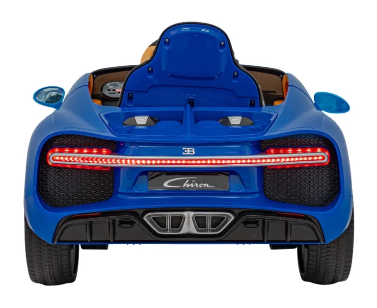 Bugatti Chiron Dječja Kolica Na Baterije, Plava + Daljinski Upravljač + Nosač Za Prtljagu + Eva 7