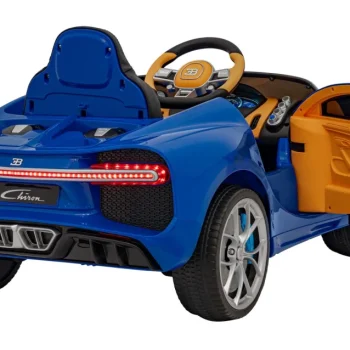 Bugatti Chiron Dječja Kolica Na Baterije, Plava + Daljinski Upravljač + Nosač Za Prtljagu + Eva 8