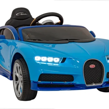 Bugatti Chiron Dječja Kolica Na Baterije, Plava + Daljinski Upravljač + Nosač Za Prtljagu + Eva 9