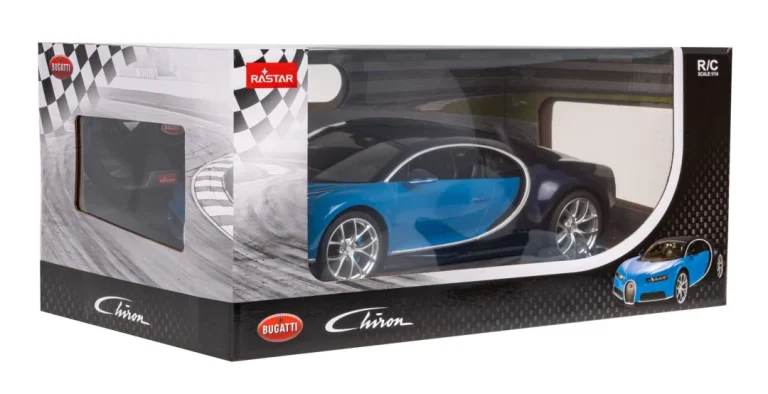 Bugatti Chiron Plavi Rastar Model 1:14 Automobil Na Daljinsko Upravljanje + Led Svjetla, Plava 7