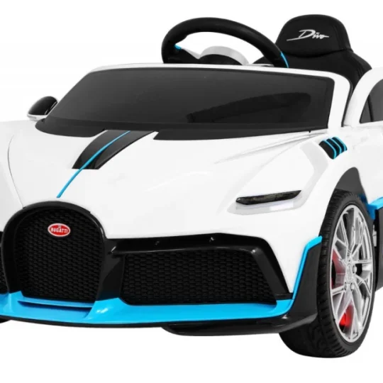 Bugatti Divo Dječji Automobil Na Baterije, Bijeli + Daljinski Upravljač + Eva + Spori Start, Bijela 1