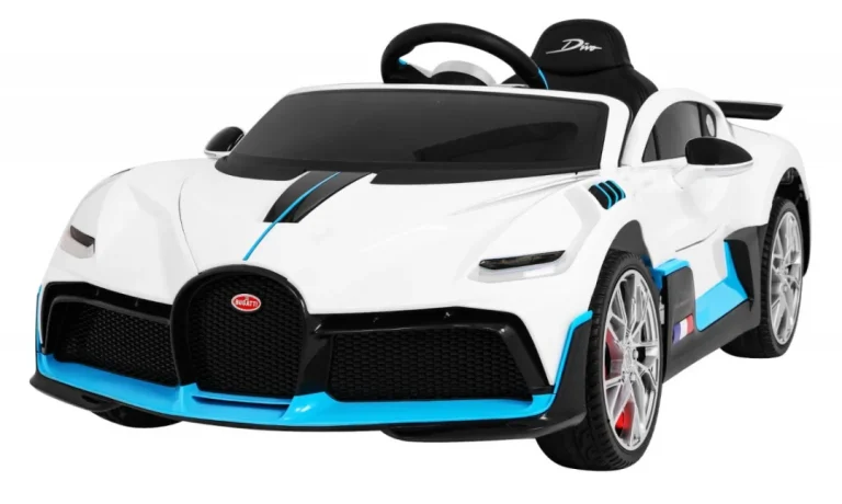 Bugatti Divo Dječji Automobil Na Baterije, Bijeli + Daljinski Upravljač + Eva + Spori Start, Bijela 1