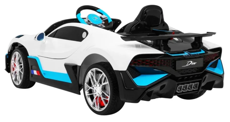 Bugatti Divo Dječji Automobil Na Baterije, Bijeli + Daljinski Upravljač + Eva + Spori Start, Bijela 5
