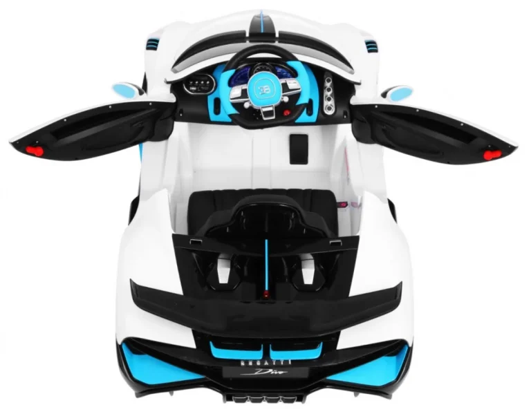 Bugatti Divo Dječji Automobil Na Baterije, Bijeli + Daljinski Upravljač + Eva + Spori Start, Bijela 7