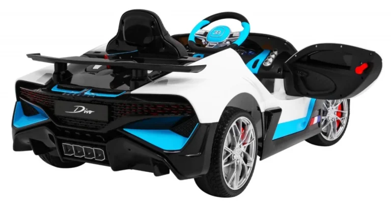 Bugatti Divo Dječji Automobil Na Baterije, Bijeli + Daljinski Upravljač + Eva + Spori Start, Bijela 8