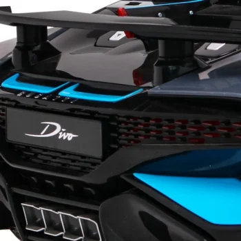 Bugatti Divo Dječji Automobil Na Baterije, Sivi + Daljinski Upravljač + Eva + Spori Start, Crna 11