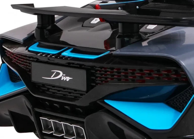 Bugatti Divo Dječji Automobil Na Baterije, Sivi + Daljinski Upravljač + Eva + Spori Start, Crna 11