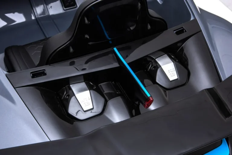 Bugatti Divo Dječji Automobil Na Baterije, Sivi + Daljinski Upravljač + Eva + Spori Start, Crna 12