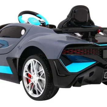 Bugatti Divo Dječji Automobil Na Baterije, Sivi + Daljinski Upravljač + Eva + Spori Start, Crna 4
