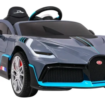 Bugatti Divo Dječji Automobil Na Baterije, Sivi + Daljinski Upravljač + Eva + Spori Start, Crna 5