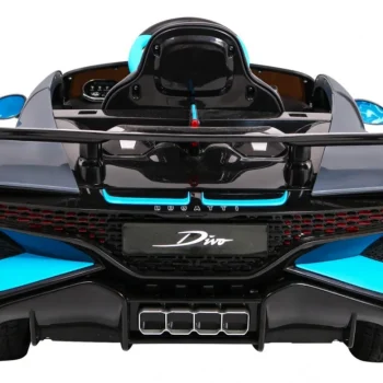 Bugatti Divo Dječji Automobil Na Baterije, Sivi + Daljinski Upravljač + Eva + Spori Start, Crna 6