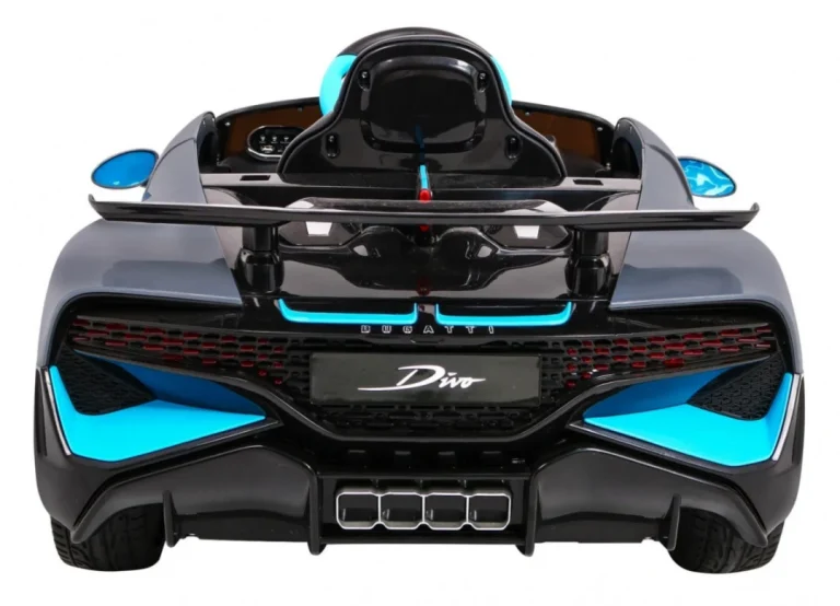Bugatti Divo Dječji Automobil Na Baterije, Sivi + Daljinski Upravljač + Eva + Spori Start, Crna 6