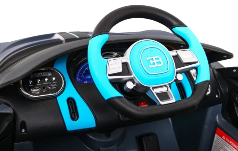 Bugatti Divo Dječji Automobil Na Baterije, Sivi + Daljinski Upravljač + Eva + Spori Start, Crna 7