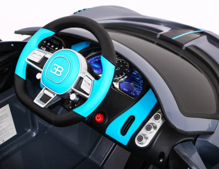 Bugatti Divo Dječji Automobil Na Baterije, Sivi + Daljinski Upravljač + Eva + Spori Start, Crna 8