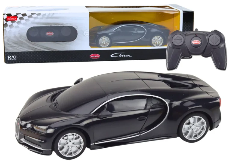 Bugatti Veyron Chiron Auto Na Daljinsko Upravljanje Rc Crni 1:24 1