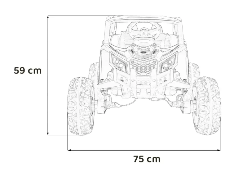 Buggy Atv Defend 4x4 Narančasta 2
