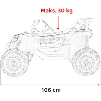 Buggy Atv Defend 4x4 Narančasta 3
