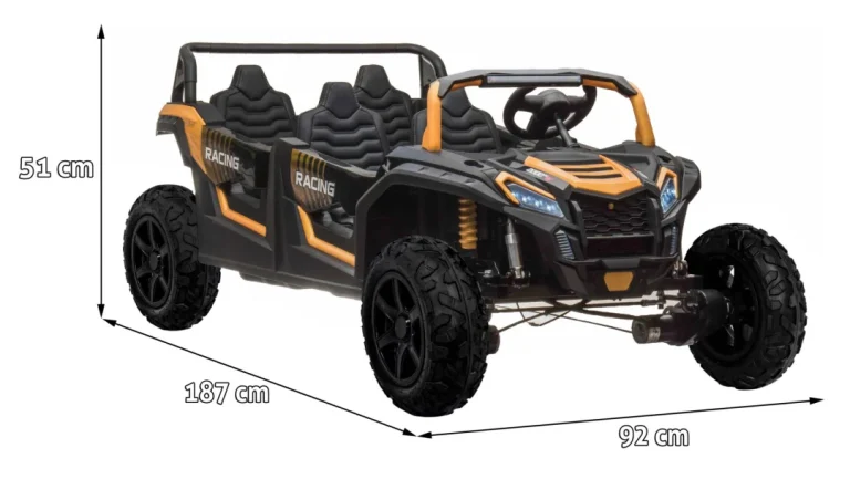 Buggy Atv Racing Utv2000 4 Sjedala, Zlatni Buggy Na Akumulator 2