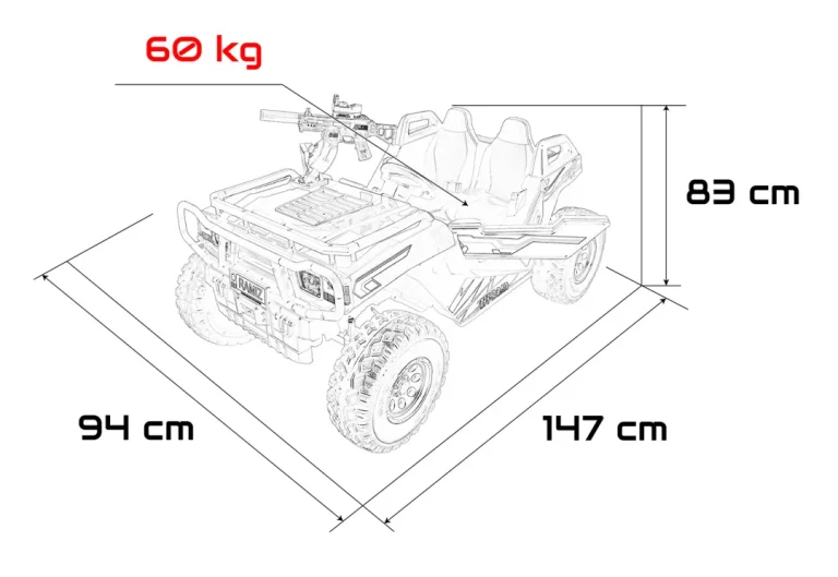 Buggy Prospector 4x4 Strong, Crveni 2