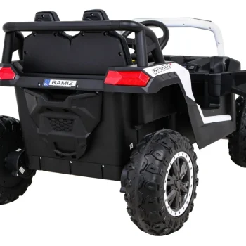 Buggy Utv 2000m Trkaći Automobil Na Baterije Bijeli + Mp3 Zvukovi, Svjetla + Daljinski Upravljač + Spori Start, Bijela 10