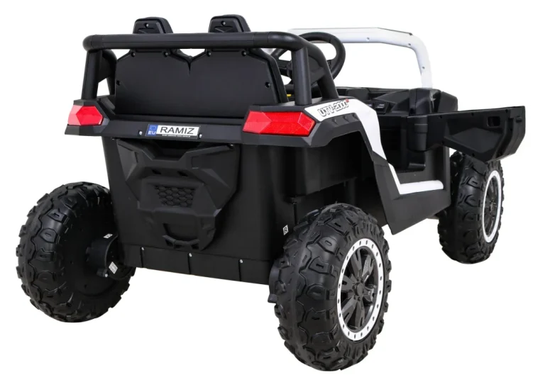 Buggy Utv 2000m Trkaći Automobil Na Baterije Bijeli + Mp3 Zvukovi, Svjetla + Daljinski Upravljač + Spori Start, Bijela 10