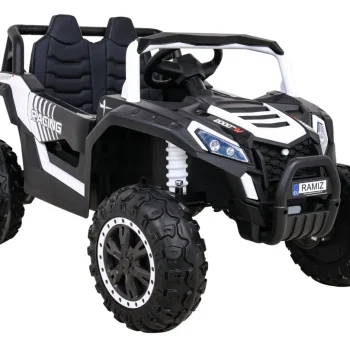 Buggy Utv 2000m Trkaći Automobil Na Baterije Bijeli + Mp3 Zvukovi, Svjetla + Daljinski Upravljač + Spori Start, Bijela 11