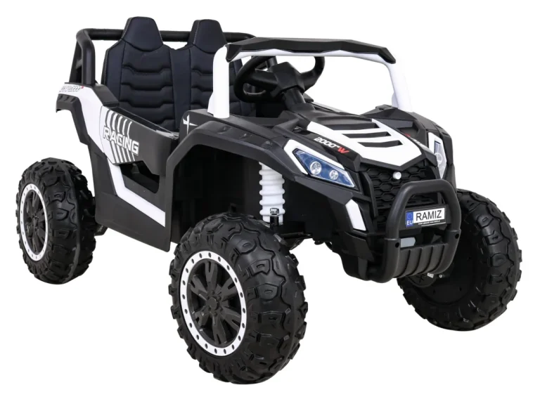 Buggy Utv 2000m Trkaći Automobil Na Baterije Bijeli + Mp3 Zvukovi, Svjetla + Daljinski Upravljač + Spori Start, Bijela 11