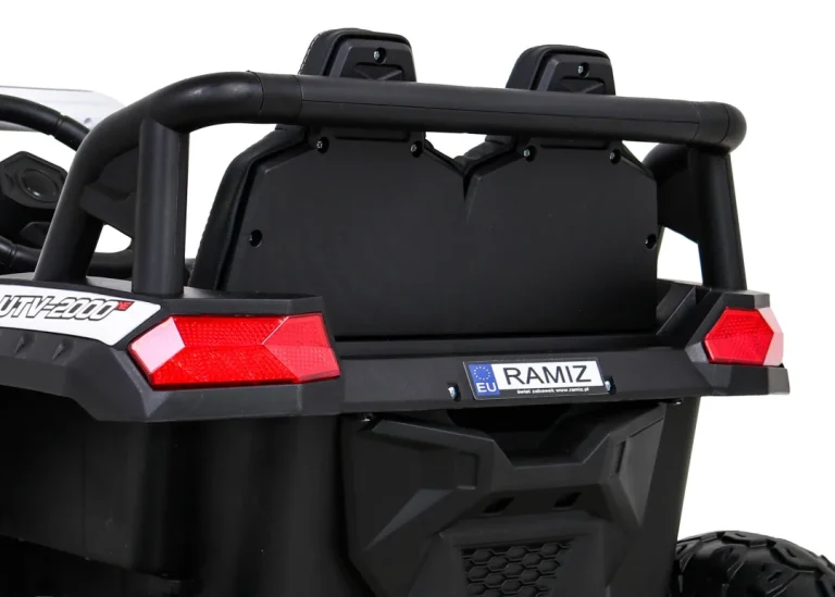 Buggy Utv 2000m Trkaći Automobil Na Baterije Bijeli + Mp3 Zvukovi, Svjetla + Daljinski Upravljač + Spori Start, Bijela 13
