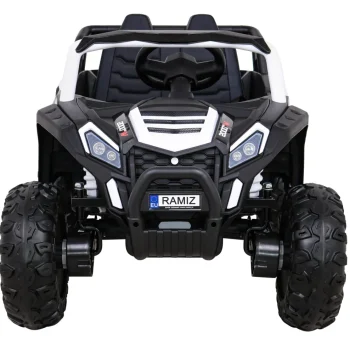 Buggy Utv 2000m Trkaći Automobil Na Baterije Bijeli + Mp3 Zvukovi, Svjetla + Daljinski Upravljač + Spori Start, Bijela 4