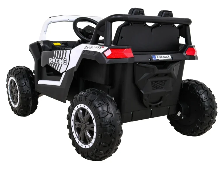 Buggy Utv 2000m Trkaći Automobil Na Baterije Bijeli + Mp3 Zvukovi, Svjetla + Daljinski Upravljač + Spori Start, Bijela 6