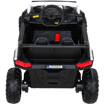 Buggy Utv 2000m Trkaći Automobil Na Baterije Bijeli + Mp3 Zvukovi, Svjetla + Daljinski Upravljač + Spori Start, Bijela 7