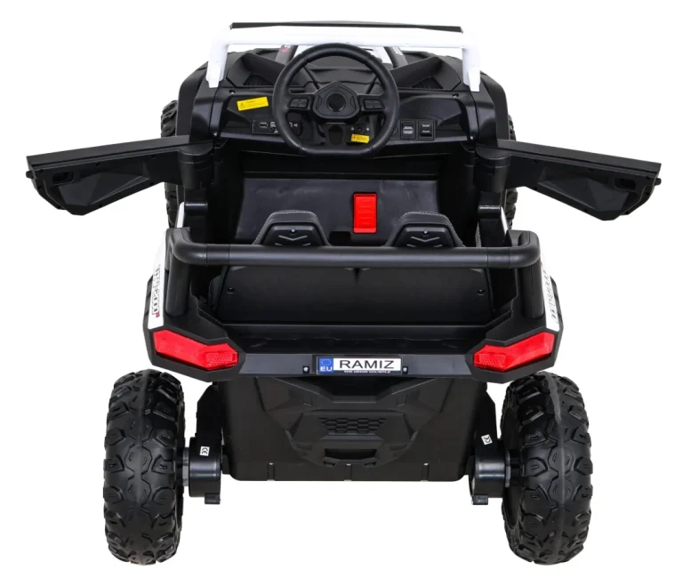 Buggy Utv 2000m Trkaći Automobil Na Baterije Bijeli + Mp3 Zvukovi, Svjetla + Daljinski Upravljač + Spori Start, Bijela 9