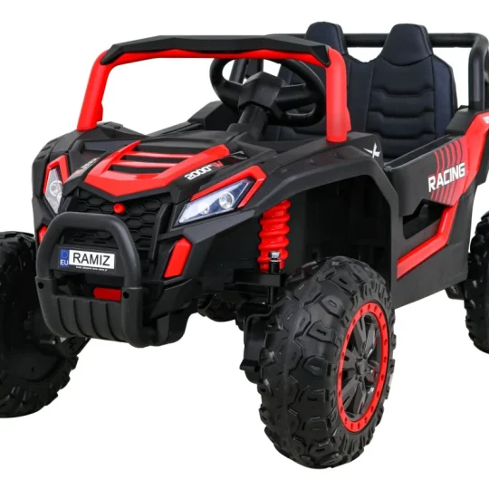 Buggy Utv 2000m Trkaći Automobil Na Baterije Crveni + Mp3 Zvukovi I Svjetla + Daljinski Upravljač + Spori Start, Crvena 1