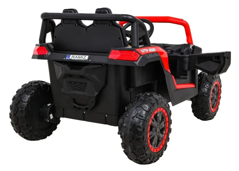 Buggy Utv 2000m Trkaći Automobil Na Baterije Crveni + Mp3 Zvukovi I Svjetla + Daljinski Upravljač + Spori Start, Crvena 10