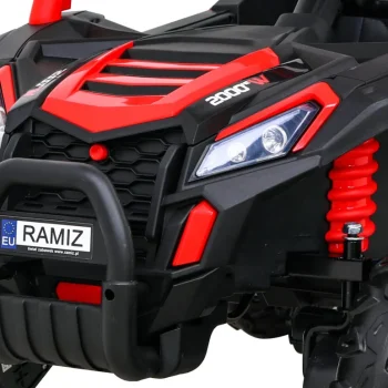 Buggy Utv 2000m Trkaći Automobil Na Baterije Crveni + Mp3 Zvukovi I Svjetla + Daljinski Upravljač + Spori Start, Crvena 12