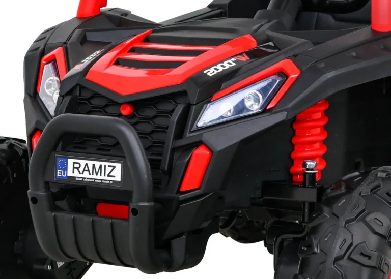 Buggy Utv 2000m Trkaći Automobil Na Baterije Crveni + Mp3 Zvukovi I Svjetla + Daljinski Upravljač + Spori Start, Crvena 12