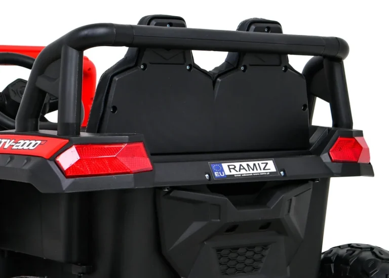 Buggy Utv 2000m Trkaći Automobil Na Baterije Crveni + Mp3 Zvukovi I Svjetla + Daljinski Upravljač + Spori Start, Crvena 13