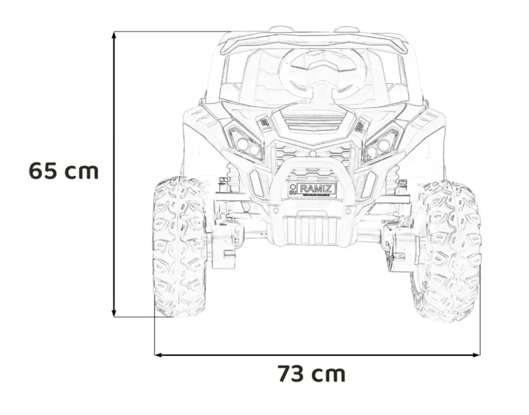 Buggy Utv 2000m Trkaći Automobil Na Baterije Crveni + Mp3 Zvukovi I Svjetla + Daljinski Upravljač + Spori Start, Crvena 2