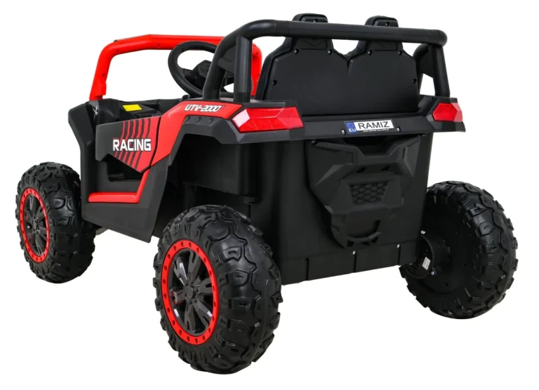Buggy Utv 2000m Trkaći Automobil Na Baterije Crveni + Mp3 Zvukovi I Svjetla + Daljinski Upravljač + Spori Start, Crvena 7